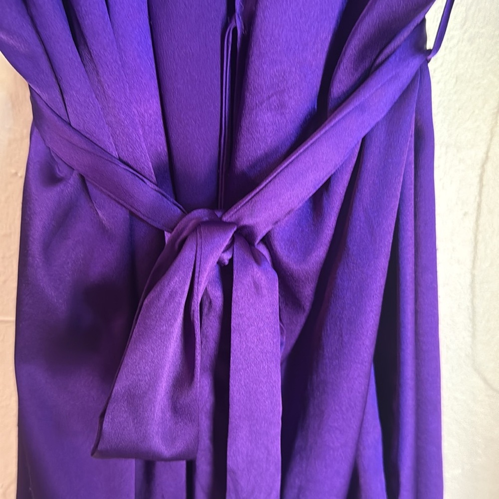 VICTORIA’S SECRET Purple Short Kimono Robe with Pockets Size M/L - Picture 8 of 10